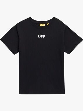 NWT Off-White Kids' Scribble Logo Graphic T-Shirt | Black & White | Size M